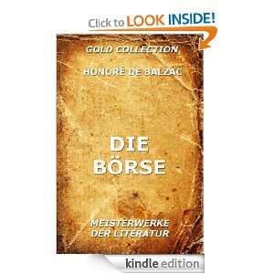 Die Börse (Kommentierte Gold Collection) (German Edition) Honoré de 