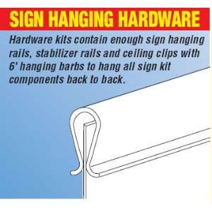  Slim Line Hanging Hardware   14pc KBG Big Format Sign Kits 