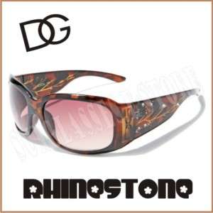 DG Eyewear Sunglasses Womens Rhinestone Tortoise  