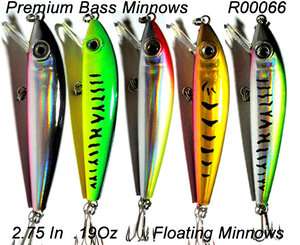 R00068 5x Premium Minnow Fishing Lures  