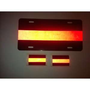  Thin Red Line License Plate With 2 Free Decals: Everything 