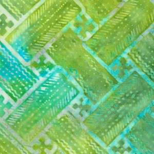 BEACHCOMBER GEOM BATIK KIWI GREEN~ Cotton Quilt Fabric  