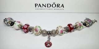   Pandora Bracelet Everlasting Love Lobster Clasp w/receipt  