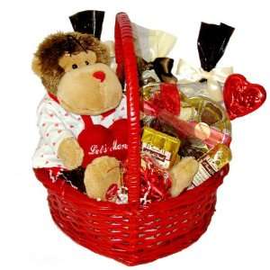 Lets Monkey Around   Sugar Free Valentines Gift Basket:  