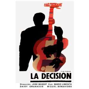 11x 14 Poster. The decision, cuban film poster. Decor with Unusual 
