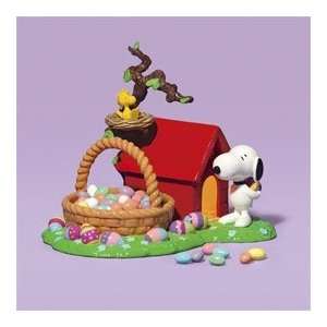 Easter Beagle Snoopy and Woodstock Easter Beagle Candy Dish  