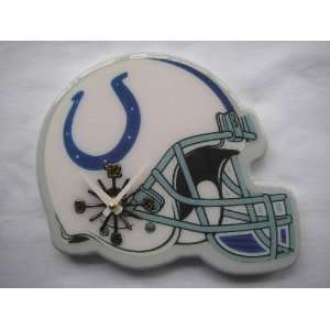  Indianapolis Colts Helmet Clock: Sports & Outdoors