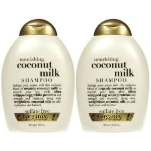 Organix Nourishing Coconut Milk Shampoo , 13 oz, 2 ct (Quantity of 3)