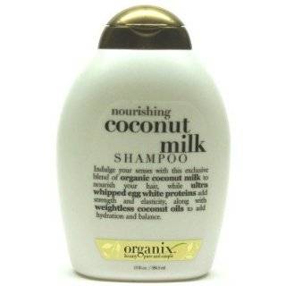 Organix Shampoo Coconut Milk 13 oz. Nourishing (3 Pack) with Free Nail 