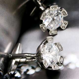 Swank luxury shining MAGIC WAND crystal wedding party shirt cufflinks 