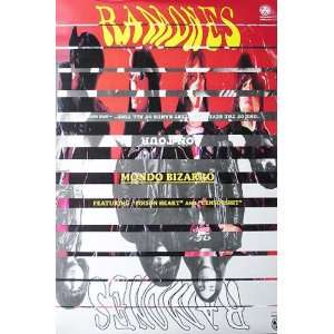  Ramones Mondo Bizarro CD Promo Poster Album Flat