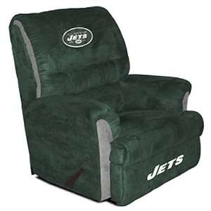    New York Jets NFL Team Logo Big Daddy Recliner: Sports & Outdoors