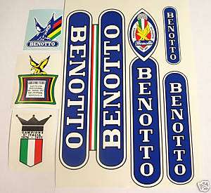 Benotto vintage decal set for Campagnolo ride New!  