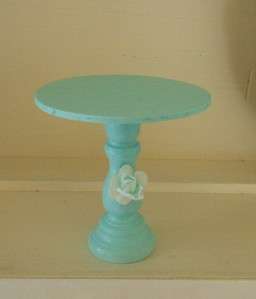   cottage Chic Aqua with Ashwell rose wood cupcake stand simply sweet