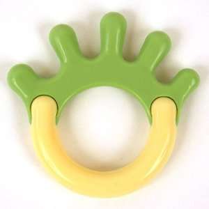    Cornstarch Hand Teether by Green Sprouts   Sage Green Baby