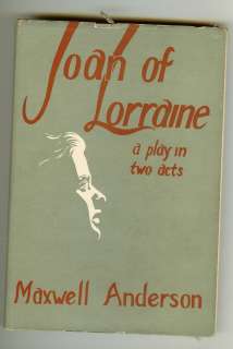 Joan of Lorranine Play Maxwell Anderson First Bergman  