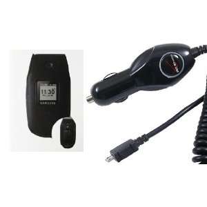   Samsung Gusto U360 Black Fitted Case with Car Charger: Electronics