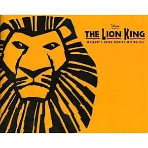  Disney The Lion King The Broadway Musical Program Toys & Games