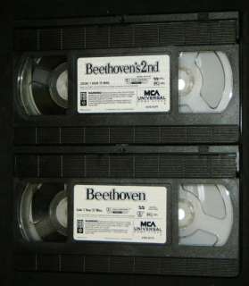 BEETHOVEN & BEETHOVENS 2nd VHS Movie Set, Universal Studios   Charles 