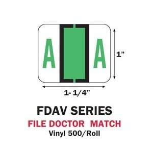  File Doctor FDAV Series Alpha Roll Labels A Z Set Office 