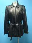 Kenneth Cole Reaction Leath​er Women Coat Jacket SZ M