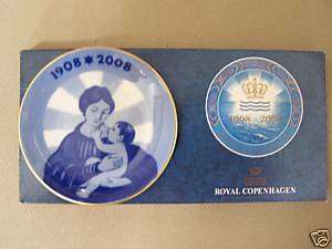 ROYAL COPENHAGEN Centennial Mini Plate 2008 NIB  