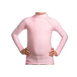  Kids SPF 50+ Pink Long Sleeve Rash Guard Sports 