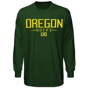  Oregon Ducks Green Cleaver Long Sleeve T shirt Sports 