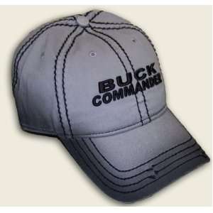  Buck Commander ~ Faded Grey Stitch ~ Hunting HAT CAP 