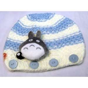  Totoro Knit Blue Stripe Totoro Hat Beanie Toys & Games