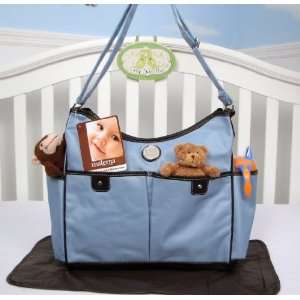  SOHO Soft Blue Diaper bag with changing pad station: Baby