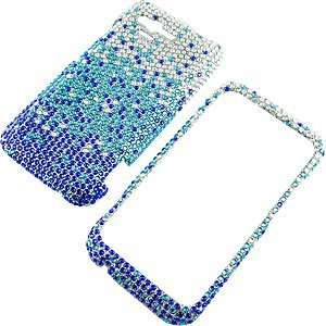   for HTC Rhyme, Waterfall Blue Full Diamond Cell Phones & Accessories