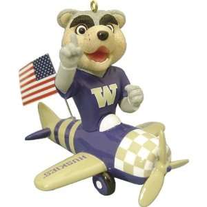   Huskies NCAA Mascot Airplane Resin Ornament: Sports & Outdoors