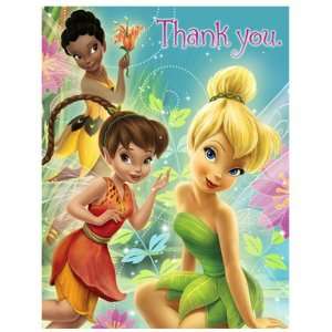  Lets Party By Hallmark Disney Fairies Thank You Notes 
