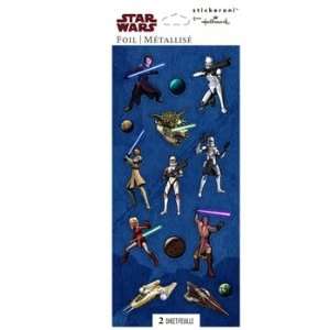  Star Wars: The Clone Wars Holographic Sticker Sheets Party 