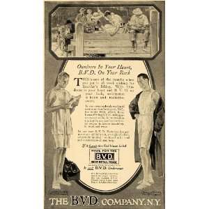 1917 Ad B. V. D. Company Union Suits Drawers Underwear   Original 