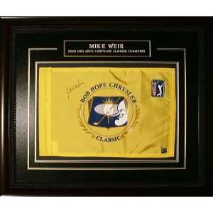 Mike Weir Bob Hope Chrysler Classic Signed Flag  Sports 