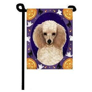Poodle Toy Apricot Halloween Garden Flag