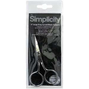  Simplicity Large Ring Scissors 4 Curved Blade