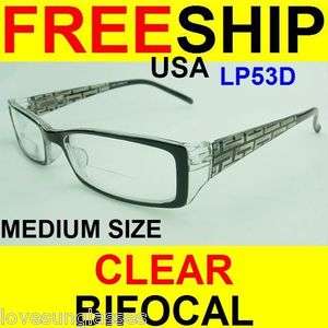 BIFOCAL READING GLASSES CLEAR 1.25 1.50 1.75 2.00 2.50  