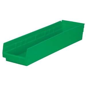   Inch Plastic Nesting Shelf Bin Box, Green, Case of 6: Home Improvement