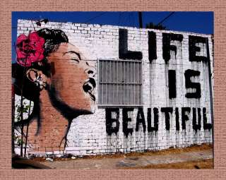 24x30 Canvas World Graffiti + Banksy ~Billie Holiday  