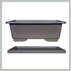 Inch Deluxe Deep Plastic Bonsai Pot with Tray  Kitchen 