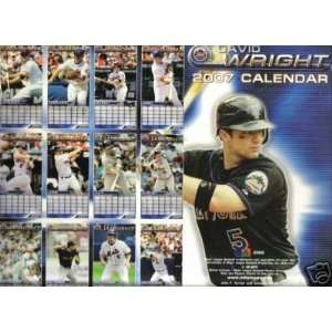  2007 David Wright New York Mets Wall Calendar Electronics