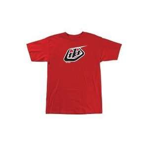  Troy Lee Designs Logo T Shirt   Medium/Red: Automotive