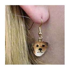 Border Terrier Earrings Hanging