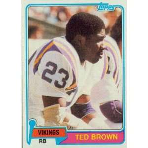  1981 Topps #247 Ted Brown   Minnesota Vikings (Football 