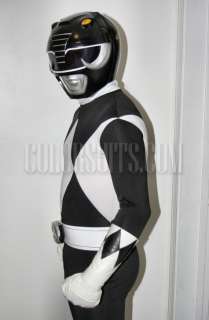 Mighty Morphin Power Rangers Black Power Ranger Costume Suit   v2 