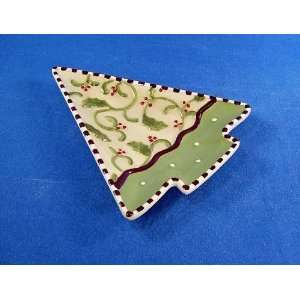  Tree Shaped Cake Plates, Boughs of Holly Collection: Home & Kitchen