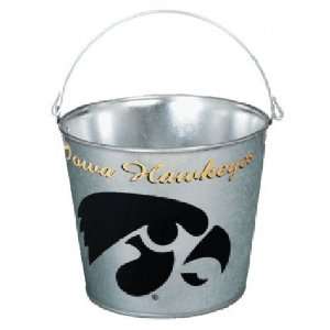  Iowa Hawkeyes Bucket: 5 Quart Galvanized Pail: Sports 